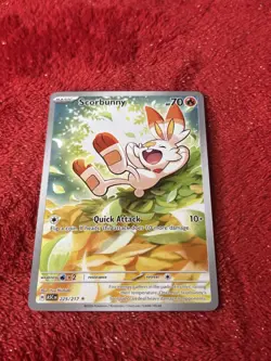 Scorbunny 225/217 Pokemon TCG Ascended Heroes Illustration Rare Near Mint - Image 5