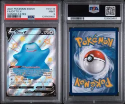 Pokemon Shining Fates SV118 Full Art Ditto V PSA 9 - Image 3