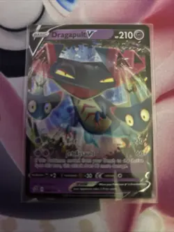Pokemon TCG Dragapult v Full Art Rebel Clash Card 92/192 LP Excellent Condition - Image 1