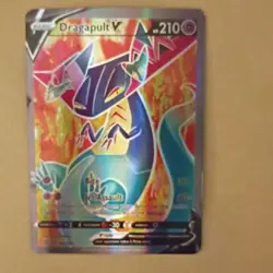 Pokemon Dragapult V 183/192 Swsh02 Rebel Clash Ultra Rare Full Art Holo 210 HP - Image 1