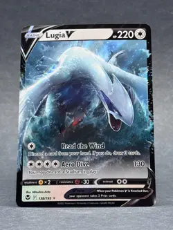 Pokemon - 138/195 Lugia V SWSH12 Silver Tempest Ultra Rare Holo TCG NM - Image 1