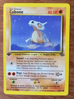 Pokemon 1st Edition Cubone and Marowak Set of 2 Jungle Regular non-holo WOTC - Image 2
