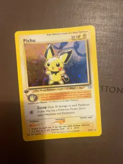 Pokemon Neo Genesis 1st Edition Pichu Holo #12/111 10907 - Image 1