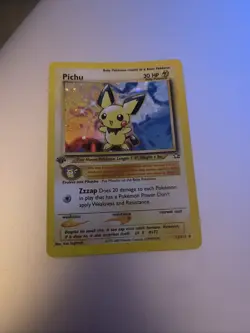Pokemon Neo Genesis 1st Edition Pichu Holo #12/111 10907 - Image 3