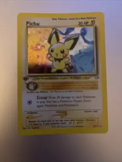 Pokemon Neo Genesis 1st Edition Pichu Holo #12/111 10907 - Image 5