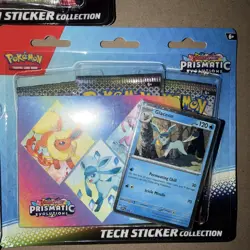 Pokemon TCG Prismatic Evolutions Tech Sticker Collection Set Lot Of 3 Sealed New - Image 3