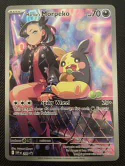 Pokemon TCG Marnie's Morpeko SVP 206 Black Star Promo - Image 1