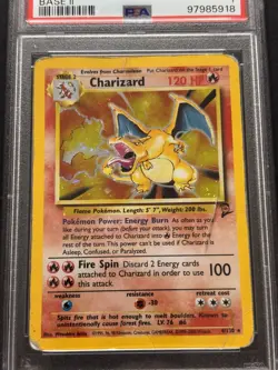Pokemon TCG Charizard 4/130 Base Set 2 WOTC PSA 1 🔥*read description* - Image 3