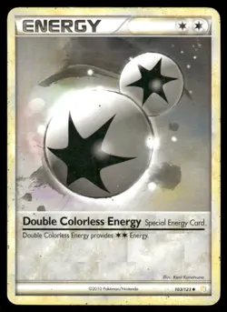 Pokemon Cards Double Colorless Energy 103/123 HeartGold & SoulSilver Uncommon HP - Image 1