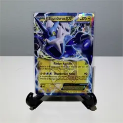 Pokemon Thundurus EX BW81 Black Star Promo Team Plasma Holo Promo NM - Image 1