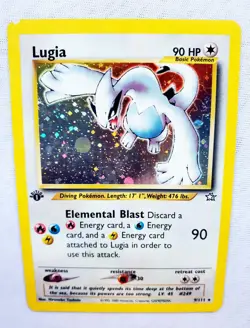 First Edition NEO GENESIS LUGIA Holo Rare 1st Edition #9 Pokemon WOTC 2000 - Image 3