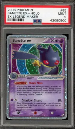 Pokemon Banette ex EX Legend Maker Holo Ultra Rare #85 PSA 9 Mint - Image 1