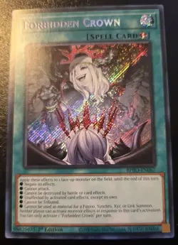 Forbidden Crown BPRO-EN067 1st Edition Secret Rare Burst Protocol Yu-Gi-Oh! TCG - Image 1