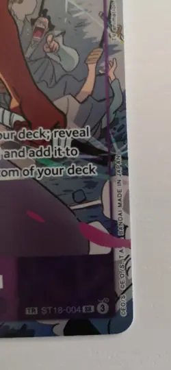 One Piece Card Game Zoro-Juurou ST18-004 Treasure Rare SR OP-09 - English LP - Image 4