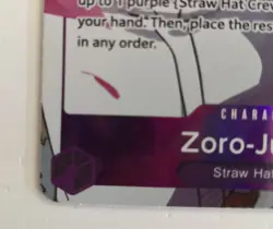 One Piece Card Game Zoro-Juurou ST18-004 Treasure Rare SR OP-09 - English LP - Image 5