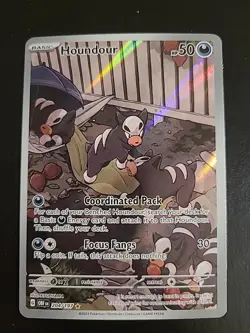 Houndour - 204/197 - Pokemon Obsidian Flames Illustration Rare Card LP - Image 1