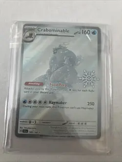 Crabominable 149/142 Stellar Crown Illustration Rare Holiday Snowflake Stamp NM - Image 1