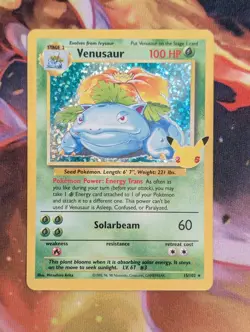 Pokemon TCG Venusaur Holo Rare Card 15/102 Celebrations 25th Anniversary NM - Image 1