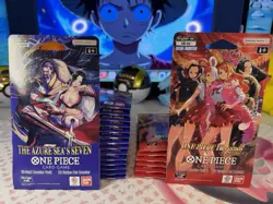 One Piece The Azure Seas Seven Op-14 15x / One Piece Heroines Eb-04 7x Sealed - Image 1
