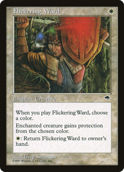 Flickering Ward #19 (HP) Tempest TMP Magic MTG - Image 1