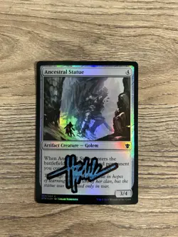 PAINTED, FOIL Ancestral Statue Artist Proof MTG/Magic By Tomasz Jedruszek Venom - Image 2