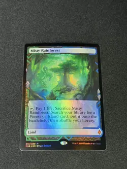 Misty Rainforest Foil MTG (ZNE) Zendikar Rising Expeditions NM Unplayed # 10 - Image 1