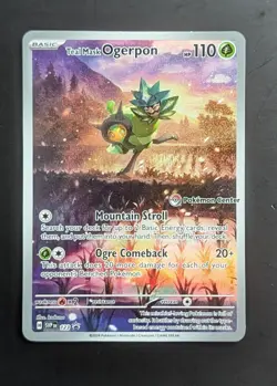 Pokemon Center Teal Mask Ogerpon SVP123 Twilight Masquerade Stamped - Image 1