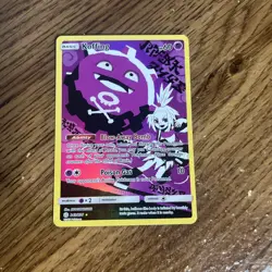 Pokemon TCG Koffing Secret Rare 243/236 SM-Cosmic Eclipse Holo Card - Image 1