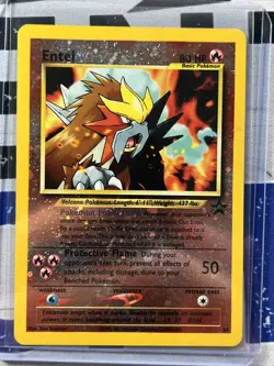 Pokemon Entei Reverse Foil Black Star Promo 34 - Image 1