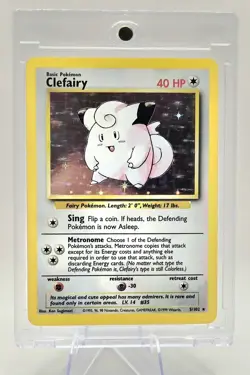 Pokemon TCG Clefairy #5 and Celfable #5 Holo Trading Cards - Image 1