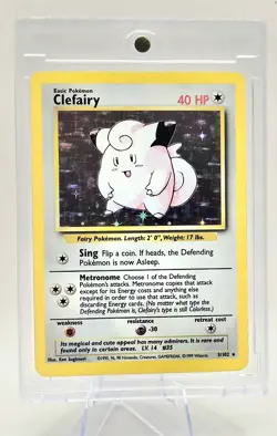 Pokemon TCG Clefairy #5 and Celfable #5 Holo Trading Cards - Image 3
