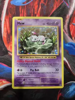 Pokemon TCG Mew 53/108 Holo Rare Evolutions Card Near Mint - Image 1