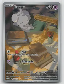 Espurr 095/088 ME03: Perfect Order Shiny Rare Pokemon TCG Card - Image 1