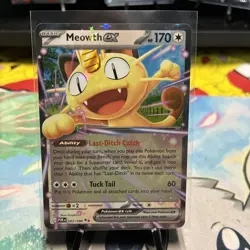 Pokemon TCG Meowth EX 62/88 Double Rare Perfect Order - Image 1