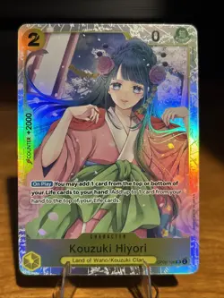 Kouzuki Hiyori OP06-106 SR One Piece Card Game English Super Rare NM - Image 1