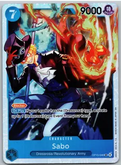 Sabo OP15-046 Super Rare Adventure on Kami's Island One Piece NM - Image 1
