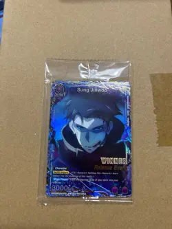Union Arena Sung Jinwoo Release Event Winner Card Solo Leveling 016 Foil - Image 1