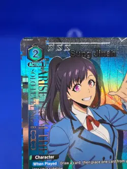 Union Arena UE17BT: SOLO LEVELING Sung Jinah UE17BT/SLG-1-044 Super Rare 1-Star - Image 3
