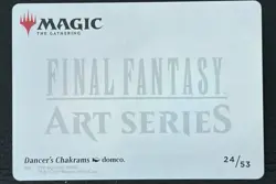 Dancer's Chakrams Art Card (Gold-Stamped Signature) - Final Fantasy Art Series - Image 2