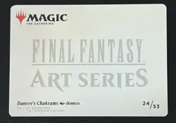 Dancer's Chakrams Art Card (Gold-Stamped Signature) - Final Fantasy Art Series - Image 4