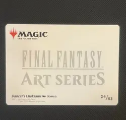 Dancer's Chakrams Art Card (Gold-Stamped Signature) Art Series: Final Fantasy... - Image 2