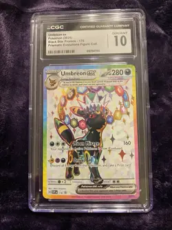 Umbreon ex CGC 10 Black Star Promo #176 Full Art Holo Pokemon TCG Card - Image 1