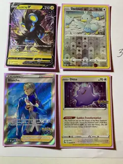Pokemon TCG Card Bundle rarities collectable in sleeved mint condition RARE FIND - Image 1