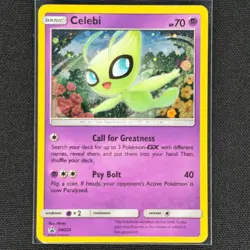 Celebi - SM224 - Cosmos Holo - Black Star Promo - S&M - Pokemon Card - HP - Image 1