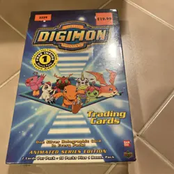 BANDAI 1999 DIGIMON TRADING CARD GAME ANIMATED SERIES EDITION Booster Box Sealed - Image 2