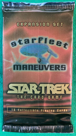 STAR TREK THE CARD GAME (FLEER) CCG/TCG - STARFLEET MANEUVERS BOOSTER PACK - Image 1