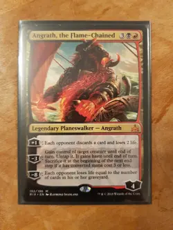 1x MTG Magic The Gathering TCG - Angrath the Flame Chained Rare Rivals of Ixalan - Image 1