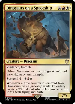 Dinosaurs on a Spaceship [WHO - 122] - NM [Foil] TCG MTG - Image 1