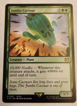 Jumbo Cactuar FIN #191 Rare Regular NM+ - Image 1