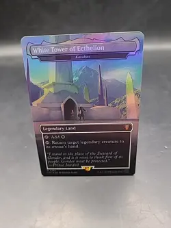 1x White Tower of Ecthelion (Karakas) (367) ~~ Borderless - Foil - Image 1